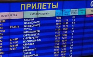 Табло аэропорта Анталии онлайн